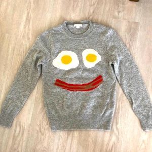 J Crew Boys Eggs N Bacon Sweater size 10